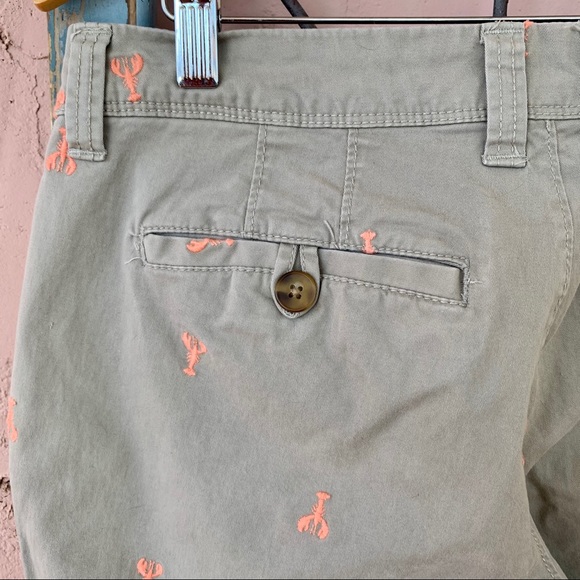 Old Navy Green Lobster Print Trousers 8 Regular - Picture 11 of 13